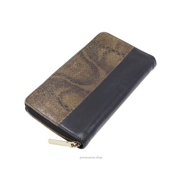 🔴 Celine Multifunction Zip Wallet - Black/Python - Picture 3 of 8